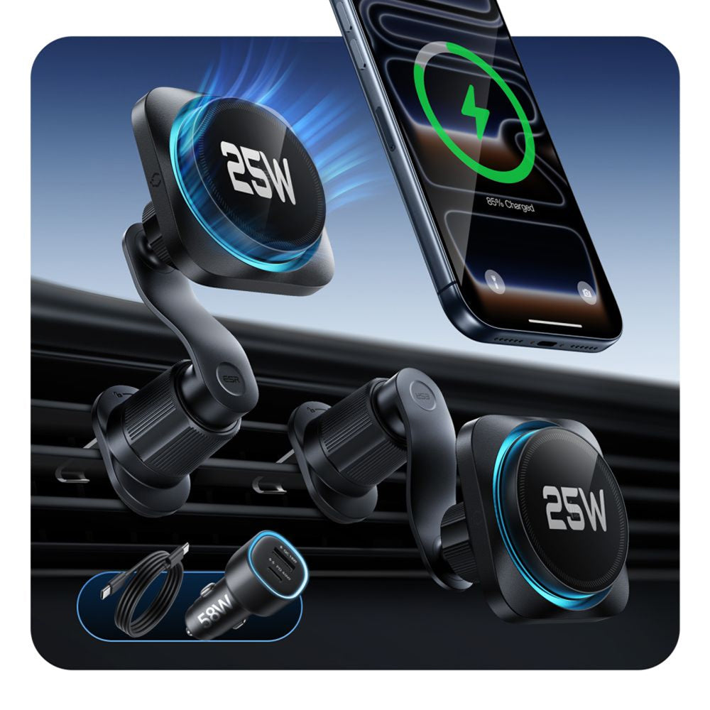ESR Wireless Car Charger, 25W, Black