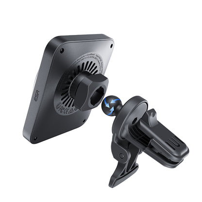 Brezžični avtomobilski polnilec ESR CryoBoost, 15W, 1.67A, Srebrn