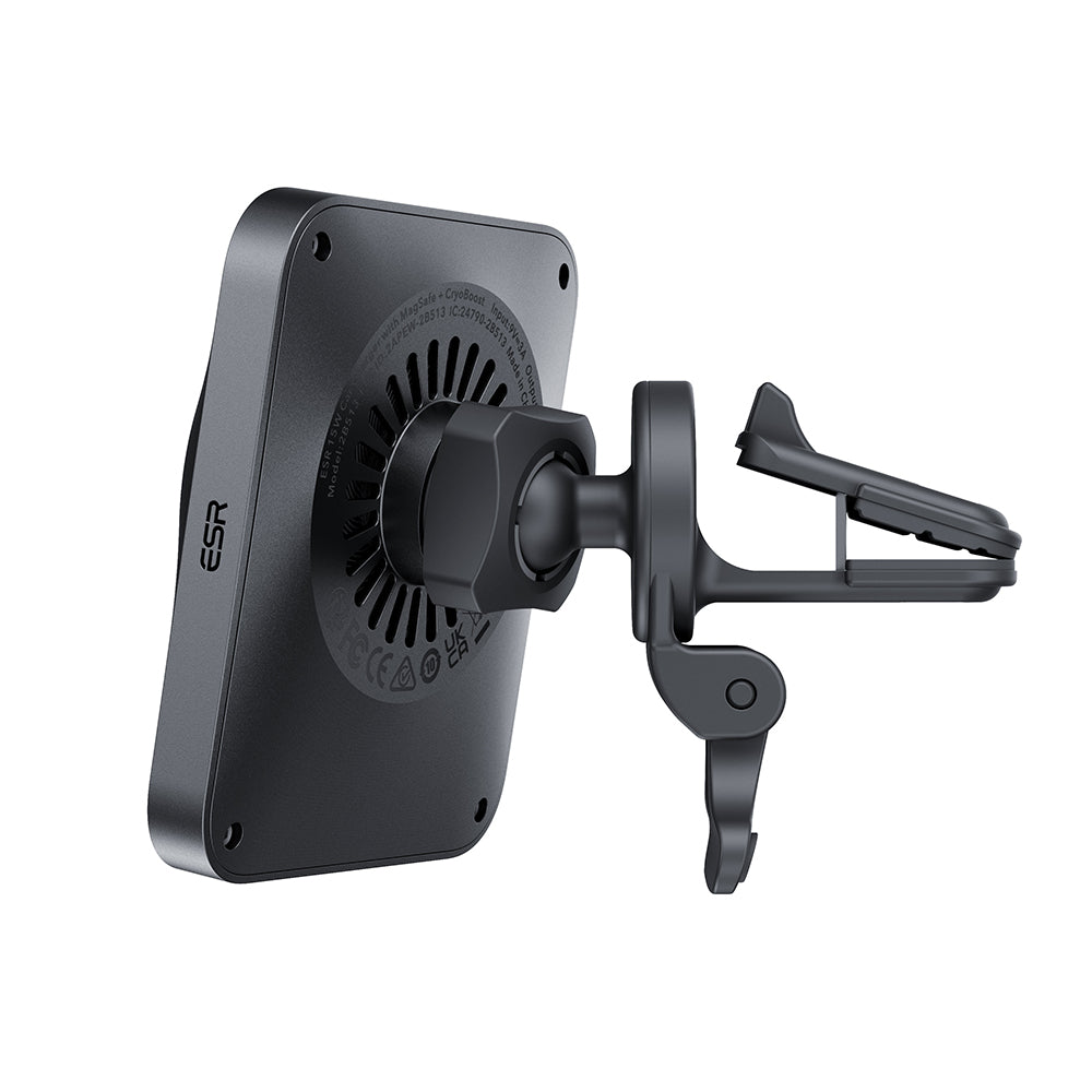 Brezžični avtomobilski polnilec ESR CryoBoost, 15W, 1.67A, Srebrn