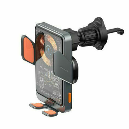 Brezžični avtomobilski polnilec HAVIT W3033, 15W, 1.67A, črno-srebrn