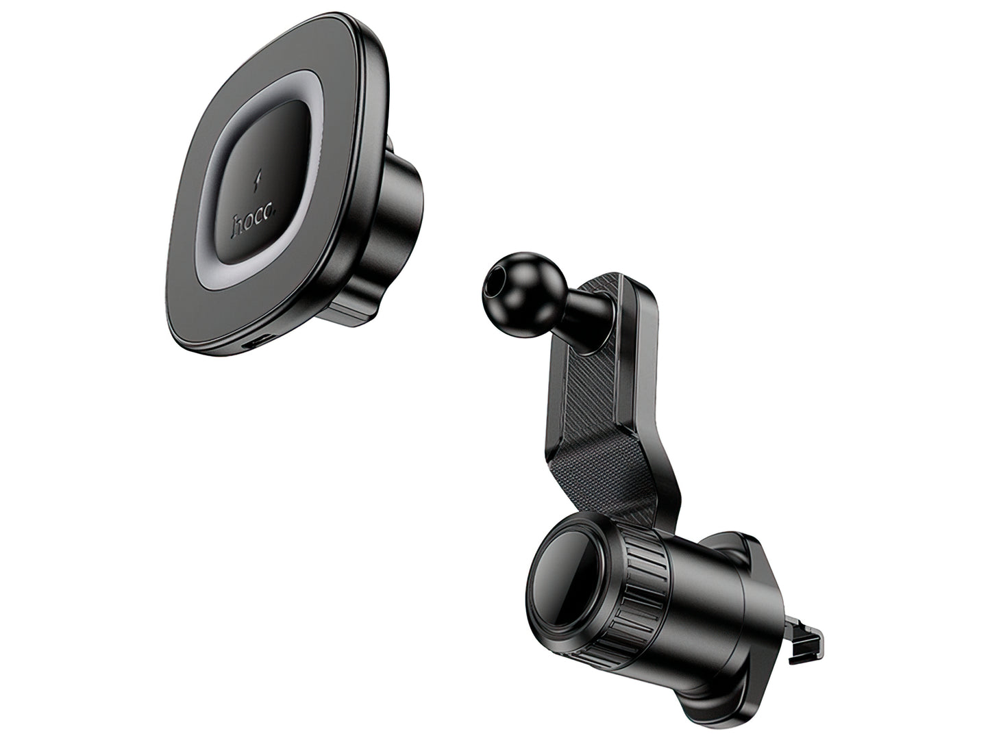 Brezžični avtomobilski polnilec HOCO HW30, 15W, 1.67A, črn