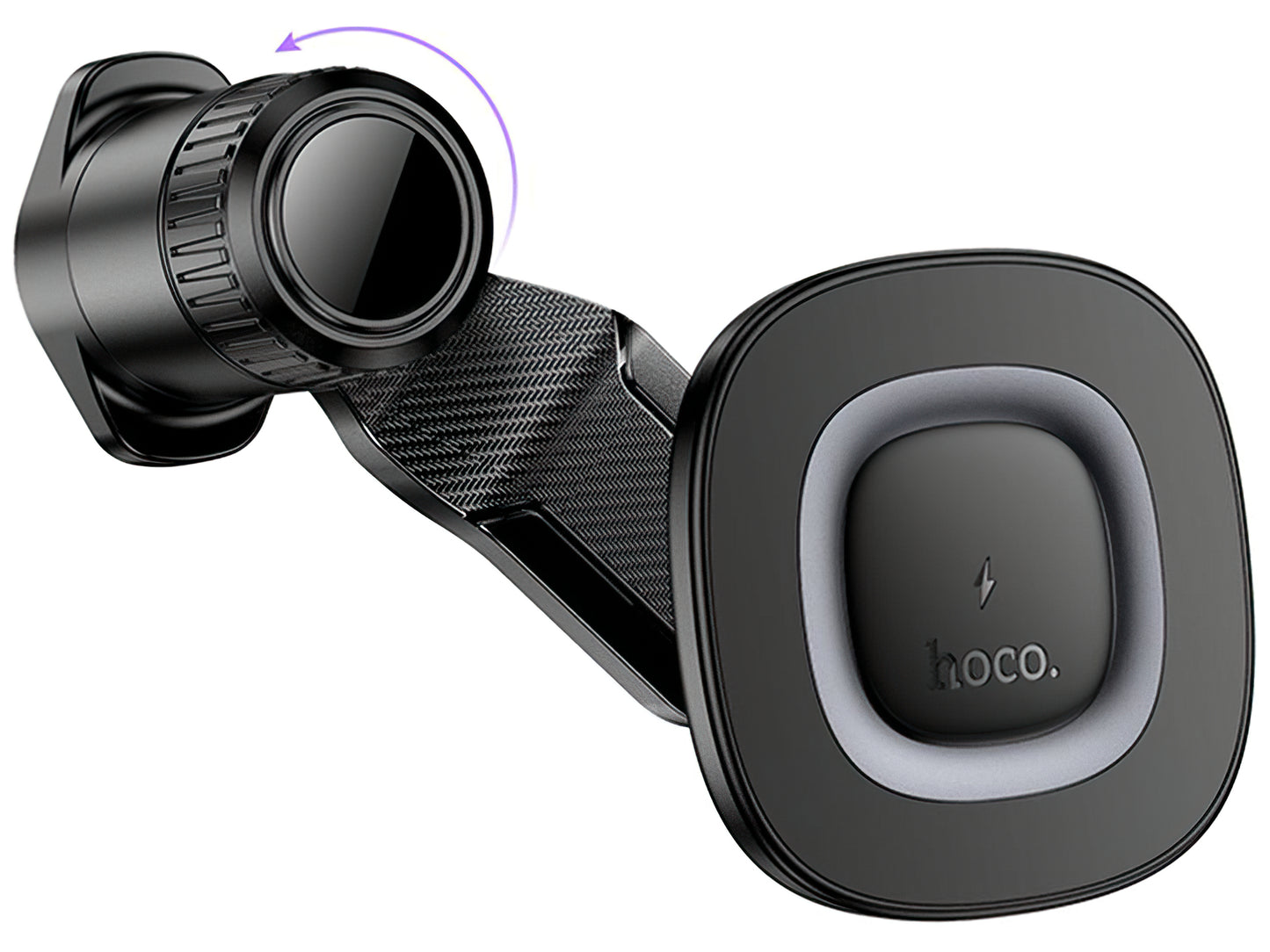 Brezžični avtomobilski polnilec HOCO HW30, 15W, 1.67A, črn