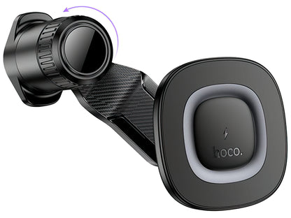 Brezžični avtomobilski polnilec HOCO HW30, 15W, 1.67A, črn