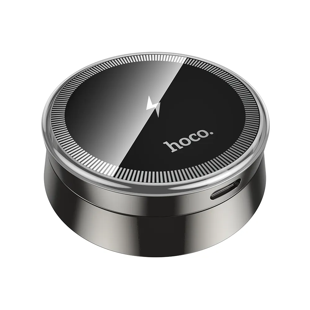 Brezžični avtomobilski polnilec HOCO HW33, 15W, 1.67A, Siv
