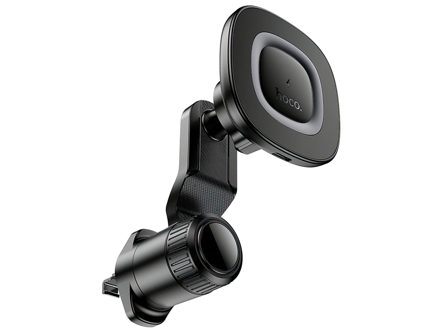 Brezžični avtomobilski polnilec HOCO HW30, 15W, 1.67A, črn