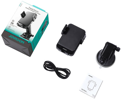 Brezžični avtomobilski polnilec Joyroom JR-ZS219, 15W, 1.67A, črn