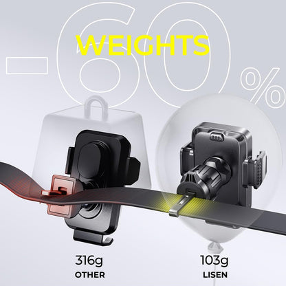 Brezžični avtomobilski polnilec Lisen W605, 15W, 1.67A, črn YL0225030014