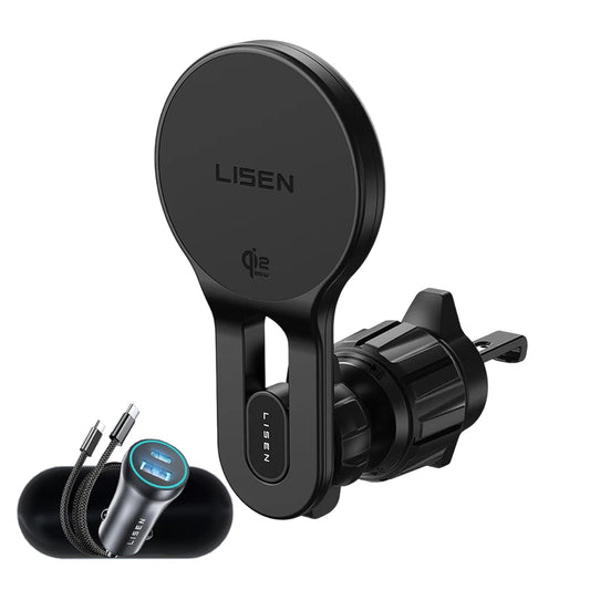 Brezžični avto polnilec Lisen W704 Pro, 25W, črn YL0225090003