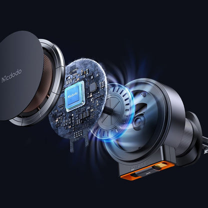 Brezžični avtomobilski polnilec McDodo CH-0090, 15W, 1.67A, črn