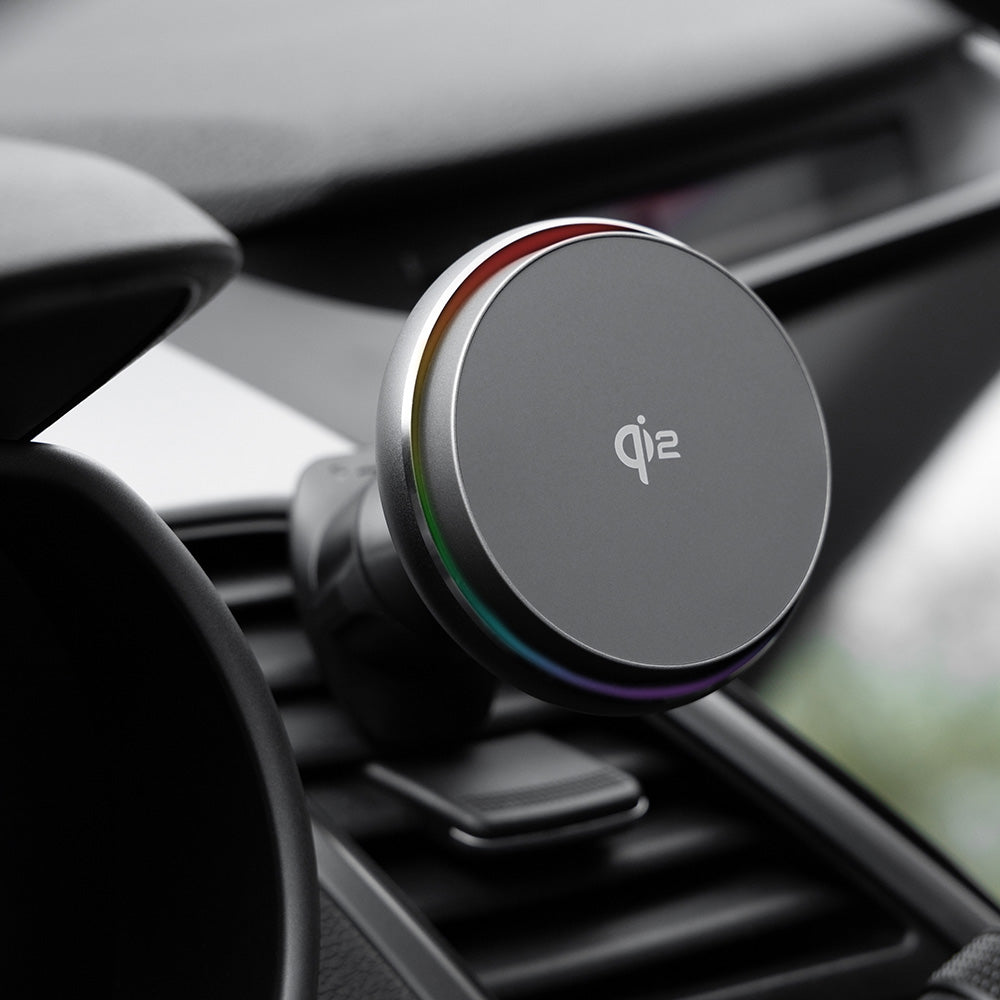 Brezžični avtomobilski polnilec Proove Icecore, 15W, 1.67A, Siv WHIC15002003