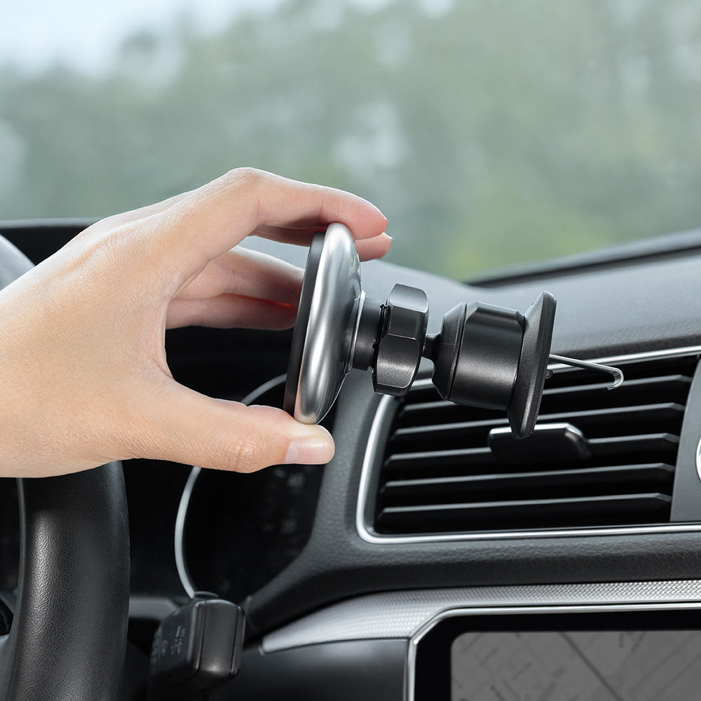 Brezžični avtomobilski polnilec Proove Magic Circle, 15W, 1.67A, Srebrn WHMC15020006