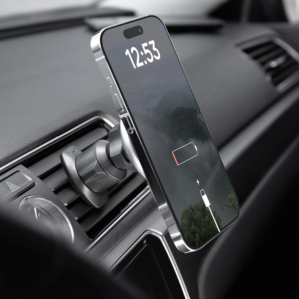 Brezžični avtomobilski polnilec Proove Magic Circle, 15W, 1.67A, Srebrn WHMC15020006