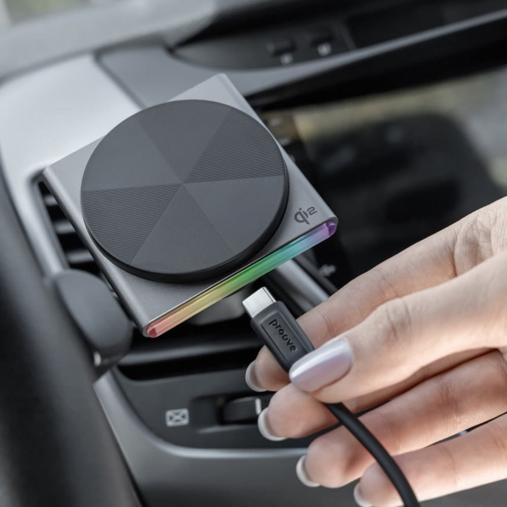 Brezžični avtomobilski polnilec Proove Neostorm, 15W, 1.67A, Siv WHNS15002003