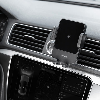 Brezžični avtomobilski polnilec Proove Sonic, 15W, 1.67A, Siv WHSN15002001