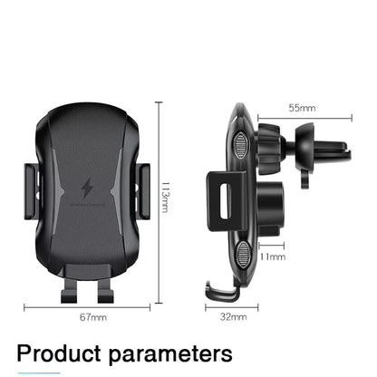 Brezžični avtomobilski polnilec Techsuit CAPD032 Premium, 10W, 1.1A, črn