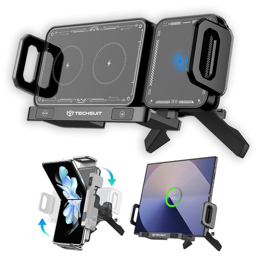 Brezžični avtomobilski polnilec Techsuit SW1 ModoDock, 15W, 1.67A, črn