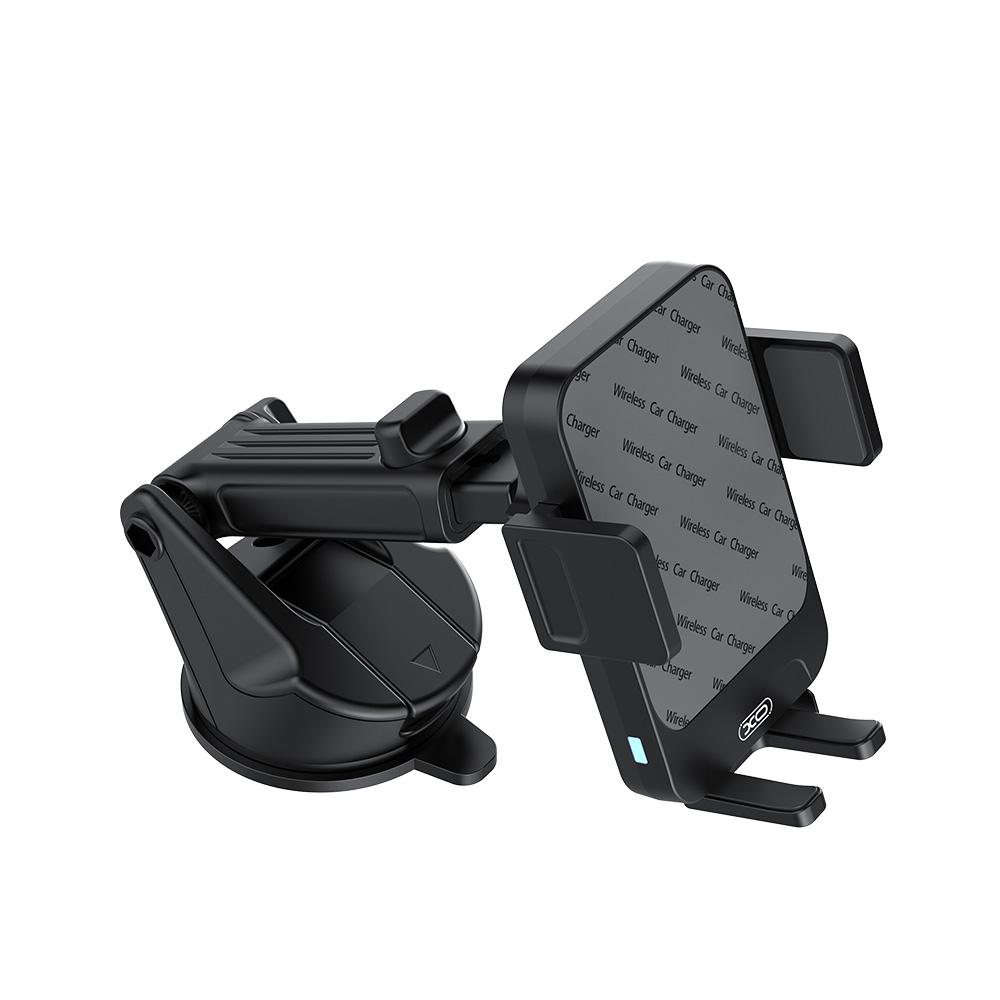 Brezžični avtomobilski polnilec XO Design WX043, 15W, 1.67A, črn