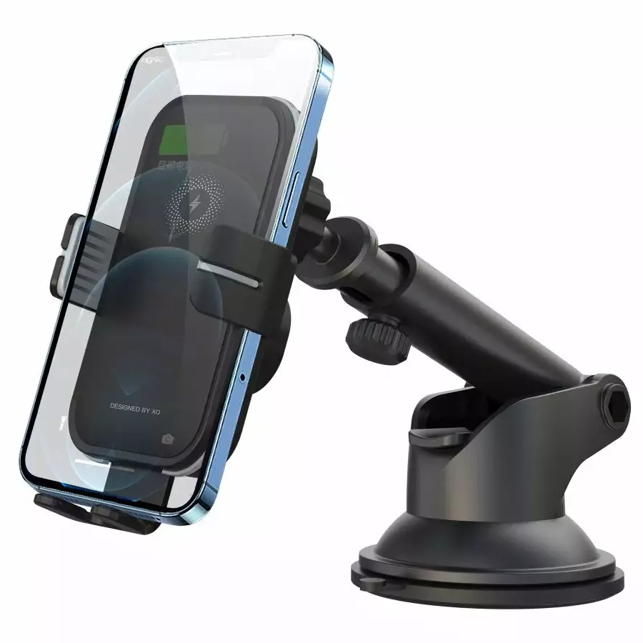 Brezžični avtomobilski polnilec XO Design WX027, 15W, 1.67A, črn