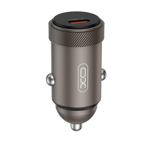 Avtomobilski polnilec XO Design CC70, 30W, 3A, 1 x USB-C, Črn