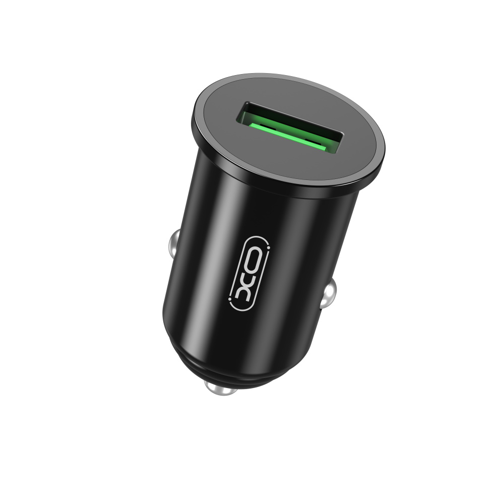 Avtomobilski polnilec XO Design CC35, 18W, 3A, 1 x USB-A, Črn