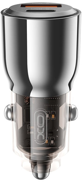Avtomobilski polnilec XO Design CC58, 95W, 3.25A, 1 x USB-A - 1 x USB-C, črn