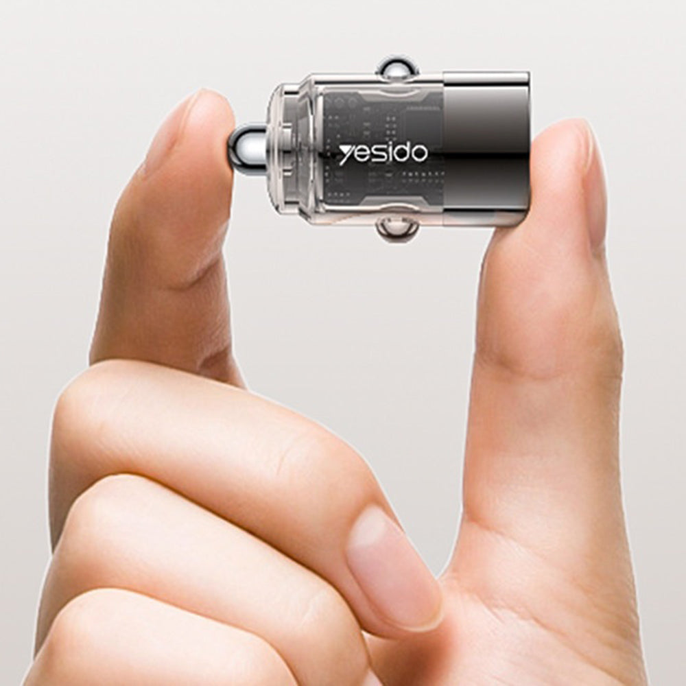 Yesido Y67 Car Charger, 45W, 3A, 1 x USB-C, Black