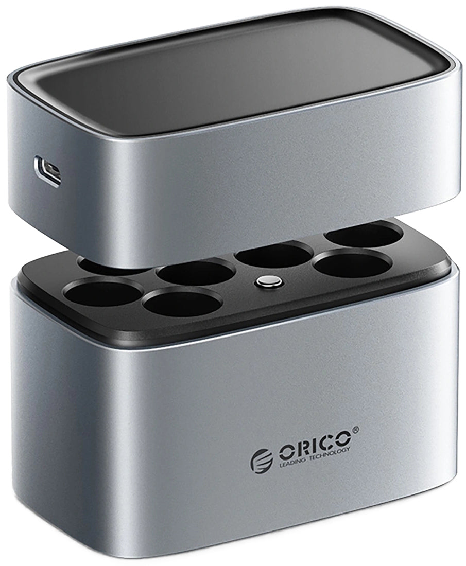 Polnilec baterij Orico EV8, AA, Siva