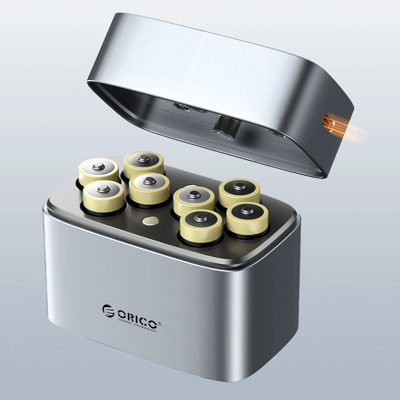 Polnilec baterij Orico EV8, AA, Siva