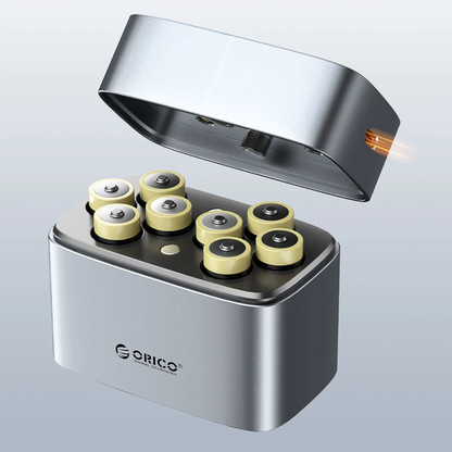 Polnilec baterij Orico EV8, AA, Siva