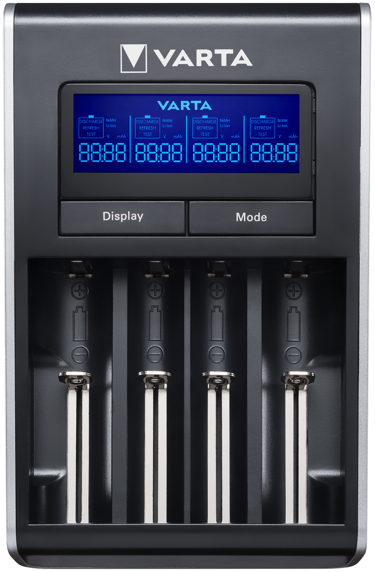 Polnilec baterij Varta, AA / AAA, črn