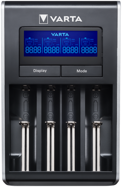 Polnilec baterij Varta, AA / AAA, črn