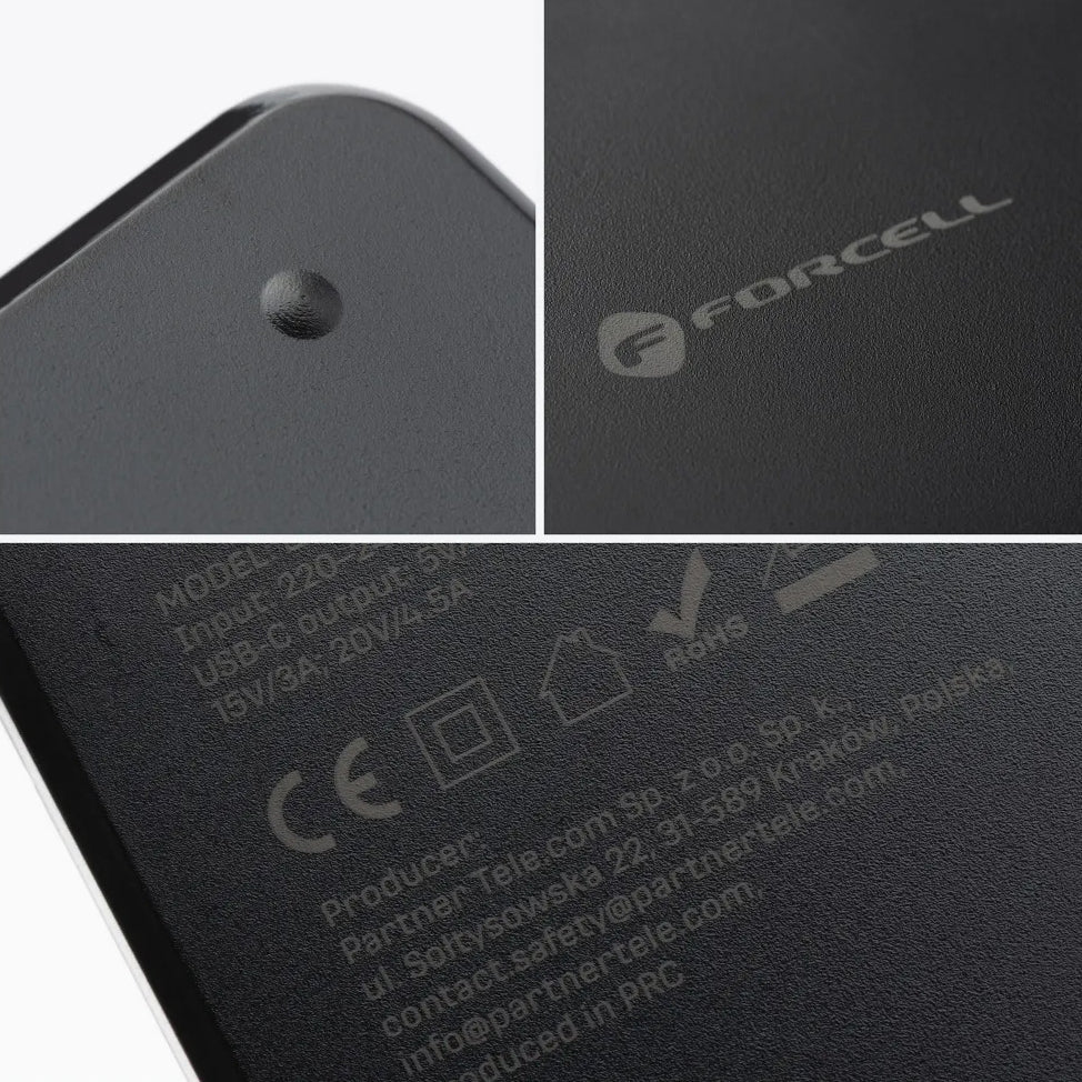 Polnilec Forcell F-Energy E856, 65W, Črn