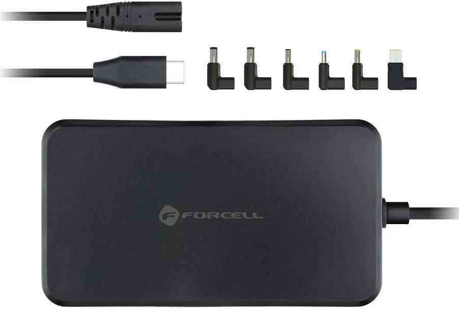 Polnilec Forcell F-Energy E856, 65W, Črn