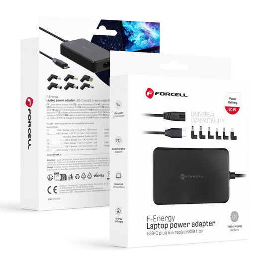 Polnilec Forcell F-Energy E856, 90W, Črn