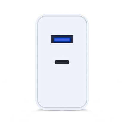 Omrežni polnilec 3MK FlowPower, 45W, 1 x USB-A - 1 x USB-C, bel
