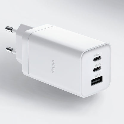 Allity Network Charger. ATC-01-65WACC Fast, 65W, 3.25A, 1 x USB-A - 2 x USB-C, White