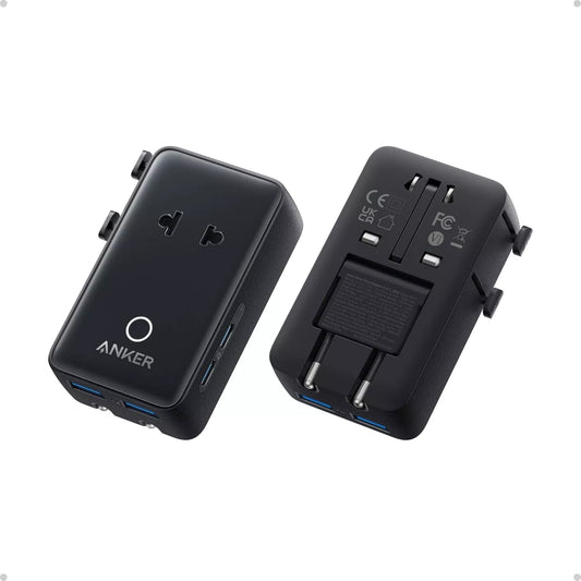 Polnilnik Anker Nano Travel, 20W, 3A, 2 x USB-A - 2 x USB-C, Črn A9215H11
