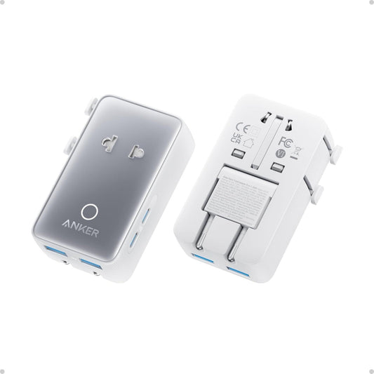 Polnilnik Anker Nano Travel, 20W, 3A, 2 x USB-A - 2 x USB-C, Bel A9215H21