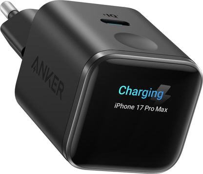 Omrežni polnilec Anker Nano Display, 45W, 3A, 1 x USB-C, Črn A121DG11