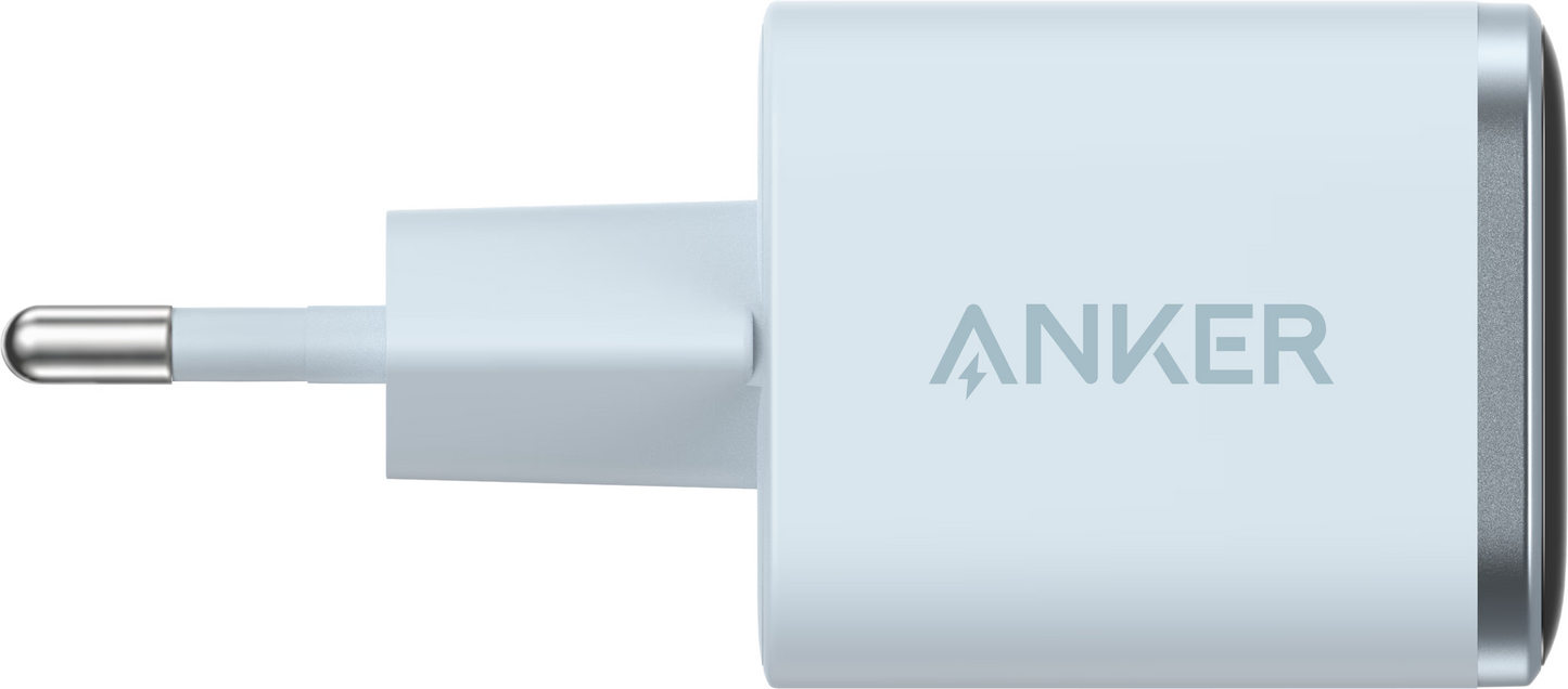 Omrežni polnilec Anker Nano Display, 45W, 3A, 1 x USB-C, Modra A121DG31