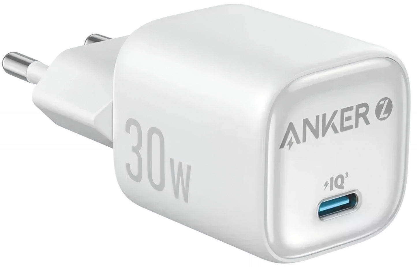 Polnilnik Anker Zolo, 30W, 3A, 1 x USB-C, Bel A2698G21