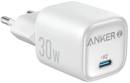 Polnilnik Anker Zolo, 30W, 3A, 1 x USB-C, Bel A2698G21