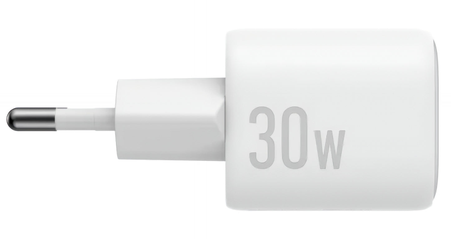 Polnilnik Anker Zolo, 30W, 3A, 1 x USB-C, Bel A2698G21