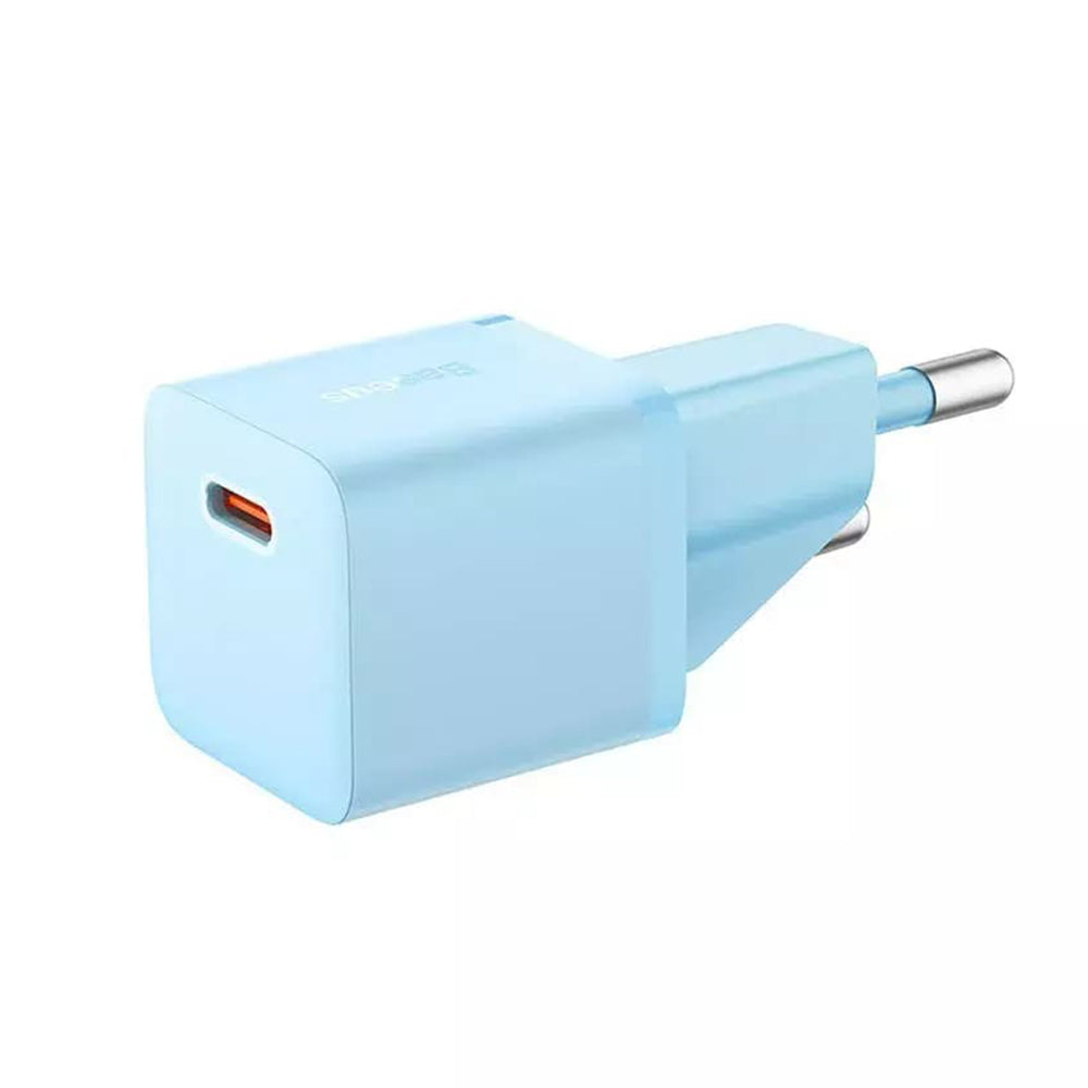 Polnilnik Baseus GaN Mini 1C, 20W, 3A, 1 x USB-C, Modra CCGN050103