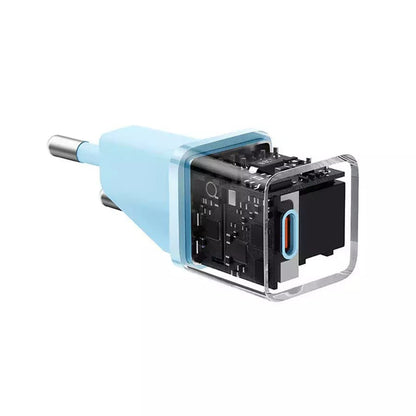 Polnilnik Baseus GaN Mini 1C, 20W, 3A, 1 x USB-C, Modra CCGN050103