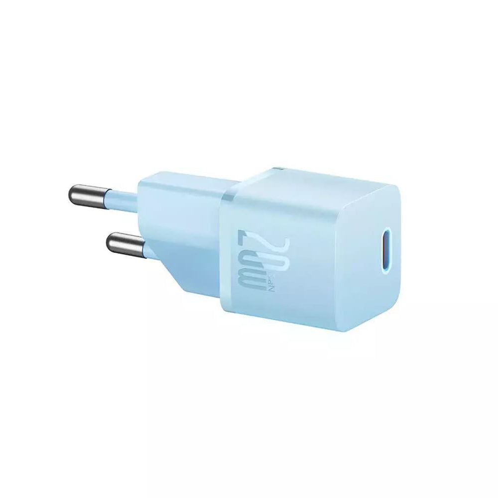 Polnilnik Baseus GaN Mini 1C, 20W, 3A, 1 x USB-C, Modra CCGN050103