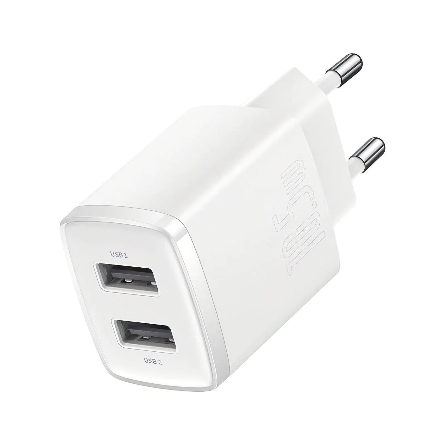 Polnilnik Baseus Compact, 10.5W, 2.1A, 2 x USB-A, Bel CCXJ010202