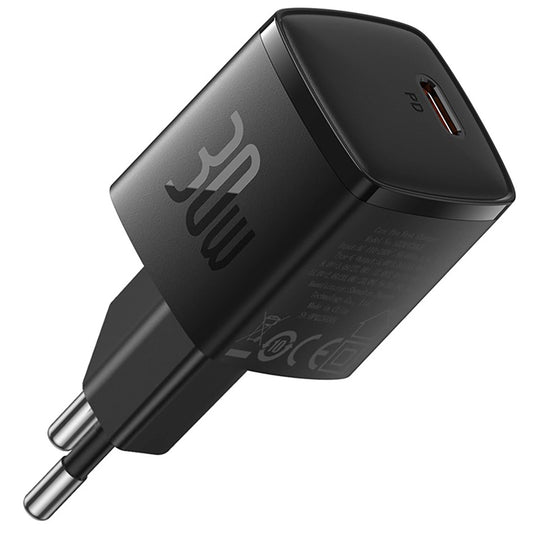 Baseus Cube Pro Network Charger, 30W, 3A, 1 x USB-C, Black CCXF000301