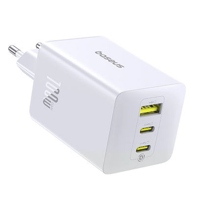 Polnilnik Baseus EnerFill FE11, 100W, 5A, 1 x USB-A - 2 x USB-C, Bel P10182102213-00