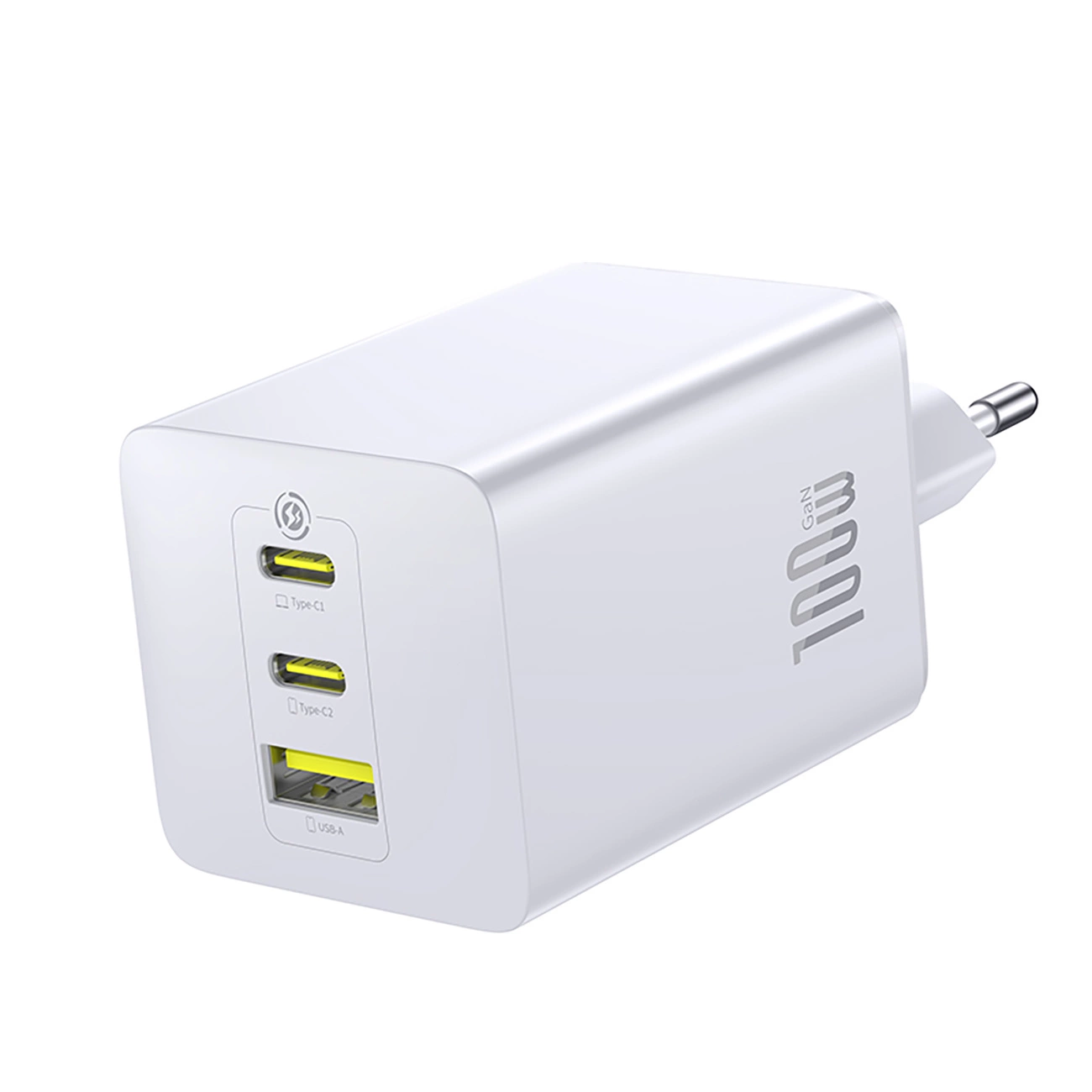 Polnilnik Baseus EnerFill FE11, 100W, 5A, 1 x USB-A - 2 x USB-C, Bel P10182102213-00